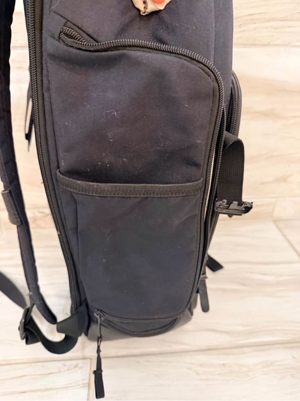 Black 'No Reception Club' Backpack with Sliders - Picture 7 of 10